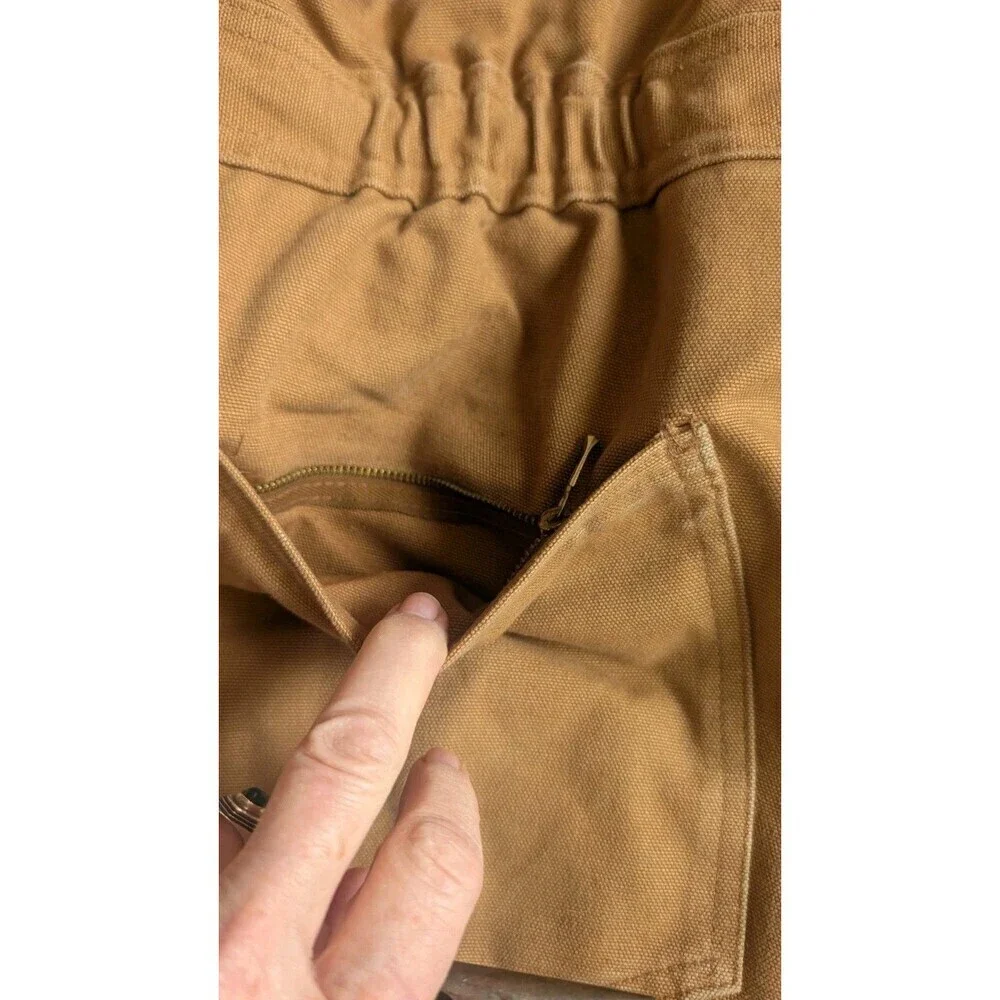 Vintage Walls Blizzard-Pruf Insulated Bib Overalls Men’s Large Workwear Brown